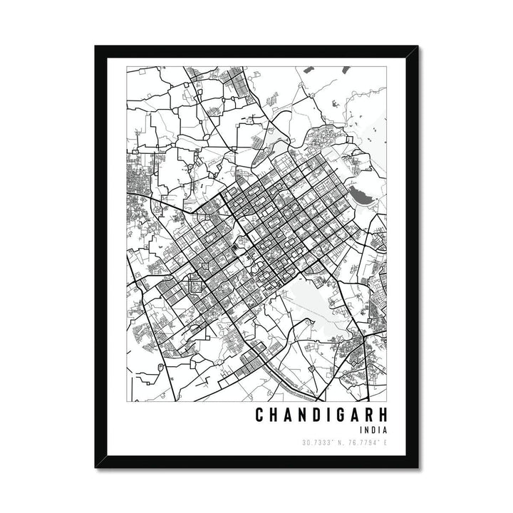 Chandigarh, India City Map - With Pyar