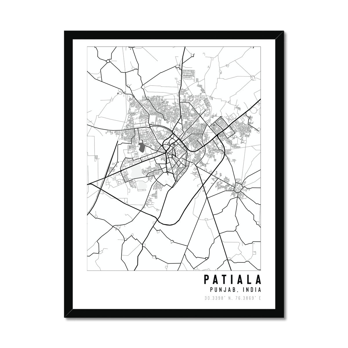 Patiala, Punjab City Map – With Pyar