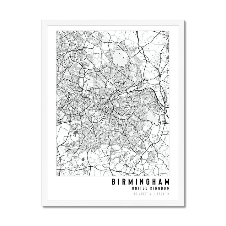Birmingham, UK City Map - With Pyar