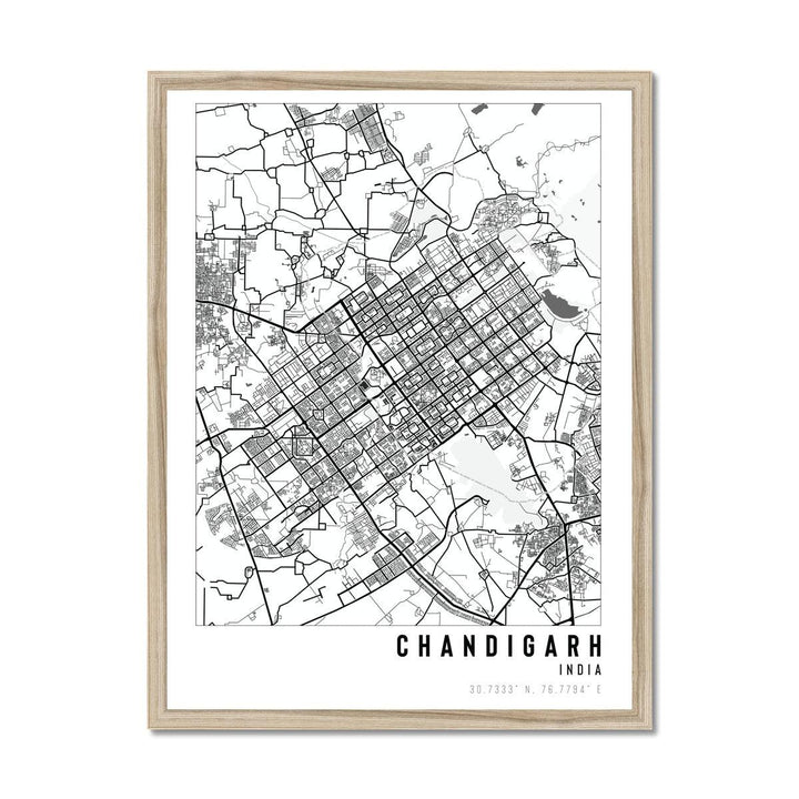 Chandigarh, India City Map - With Pyar