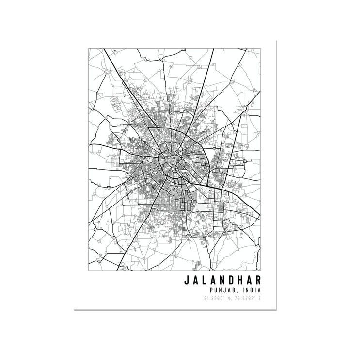 Jalandhar, Punjab City Map - With Pyar