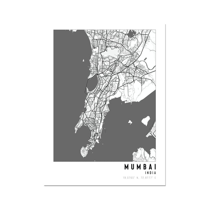 Mumbai, India City Map - With Pyar