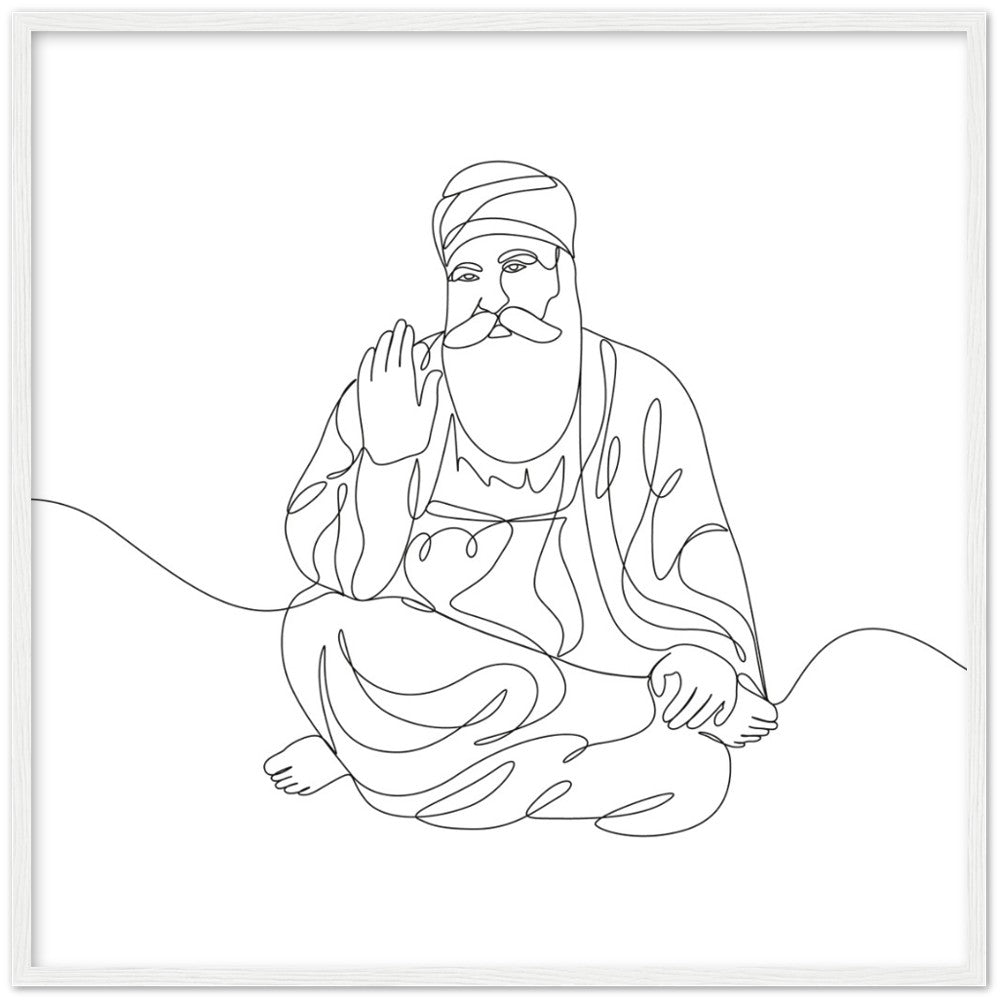 Guru Nanak Dev Ji | Sketch Of Guru Ji (Zoom In) | Raghubir Singh | Flickr