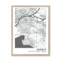 Surrey, BC Canada City Map - With Pyar