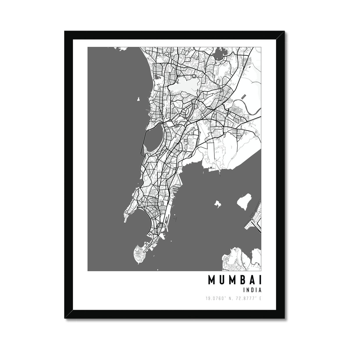 Mumbai, India City Map - With Pyar