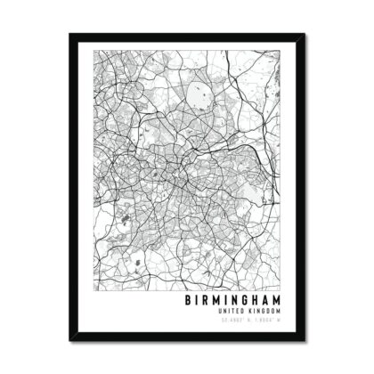 Birmingham, UK City Map - With Pyar