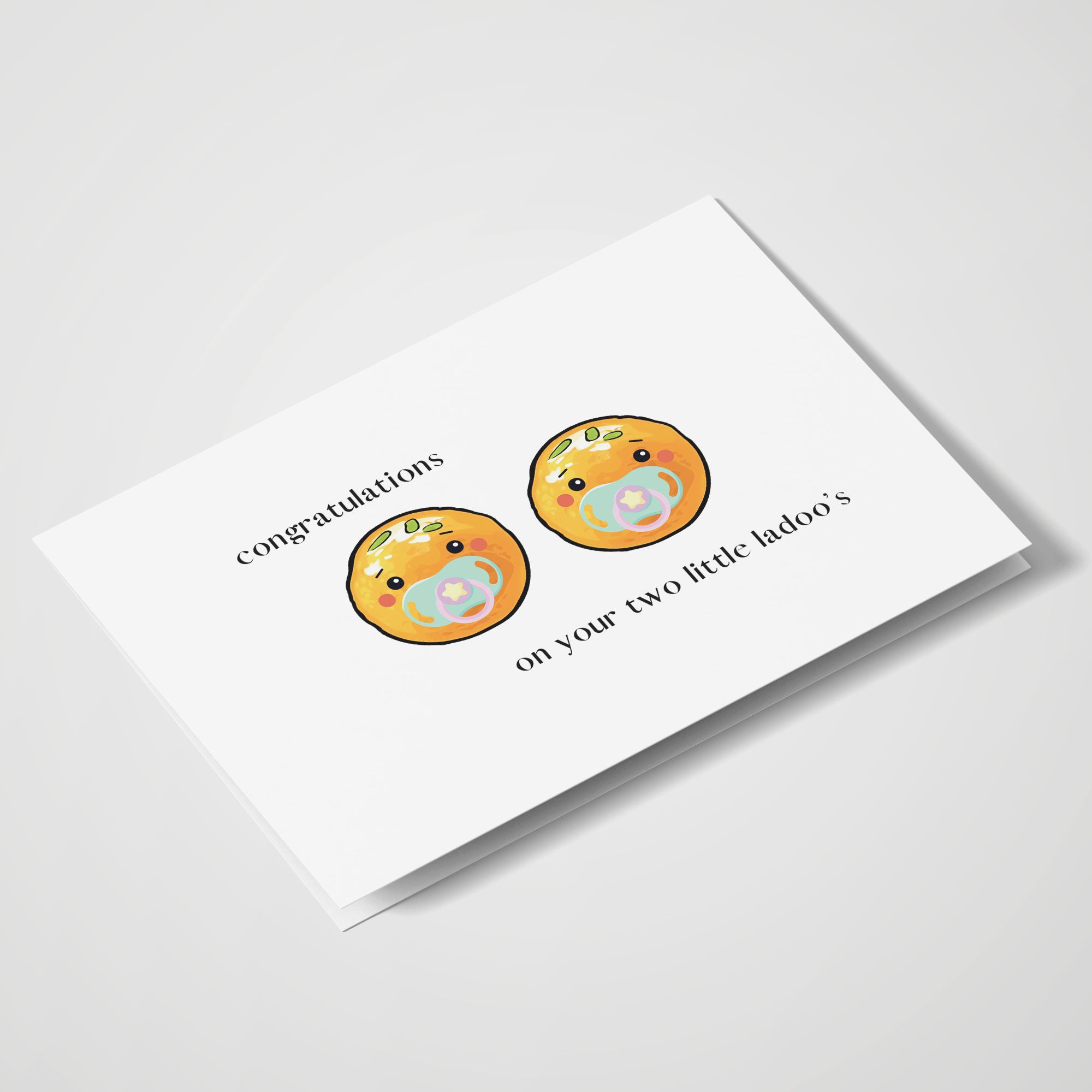 Congratulations On Your Two Little Laddo's