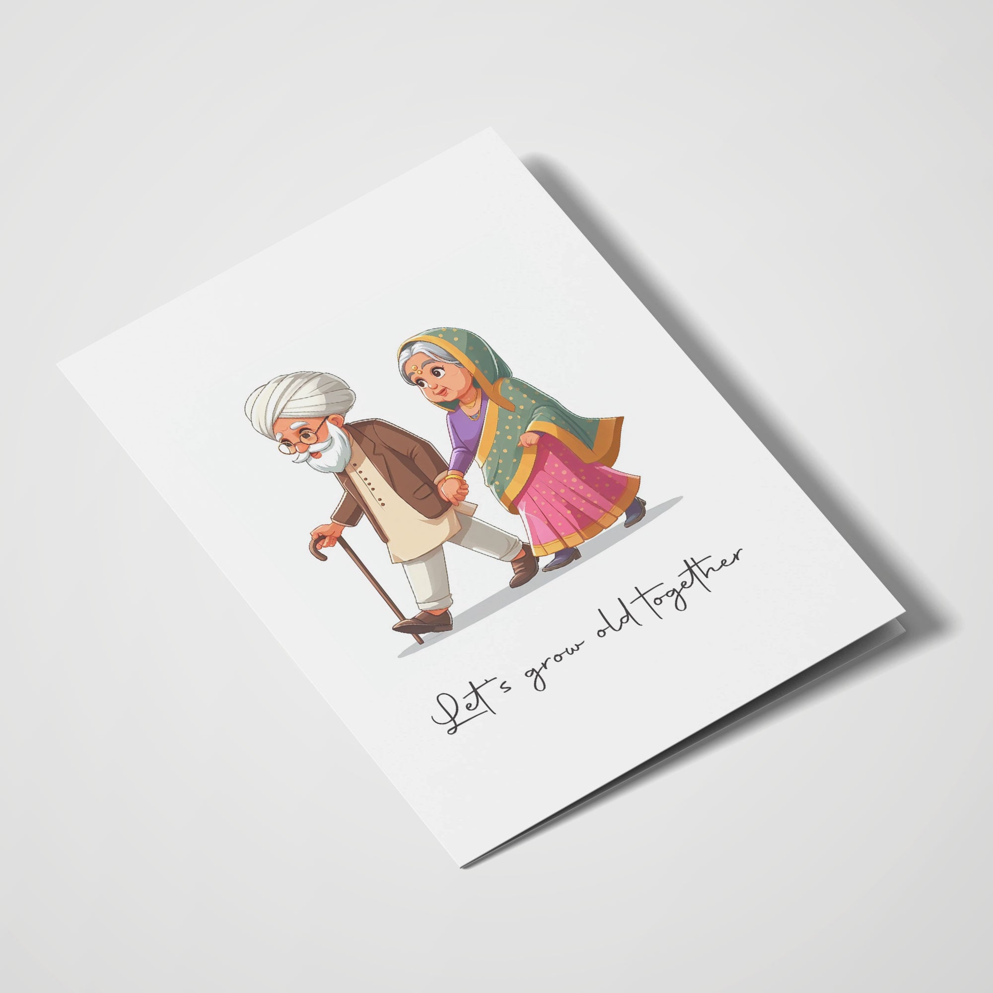 Let's Grow Old Together Punjabi Couple