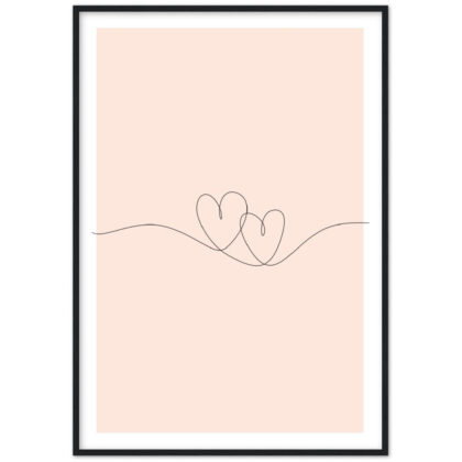 Love Hearts Line Art - With Pyar