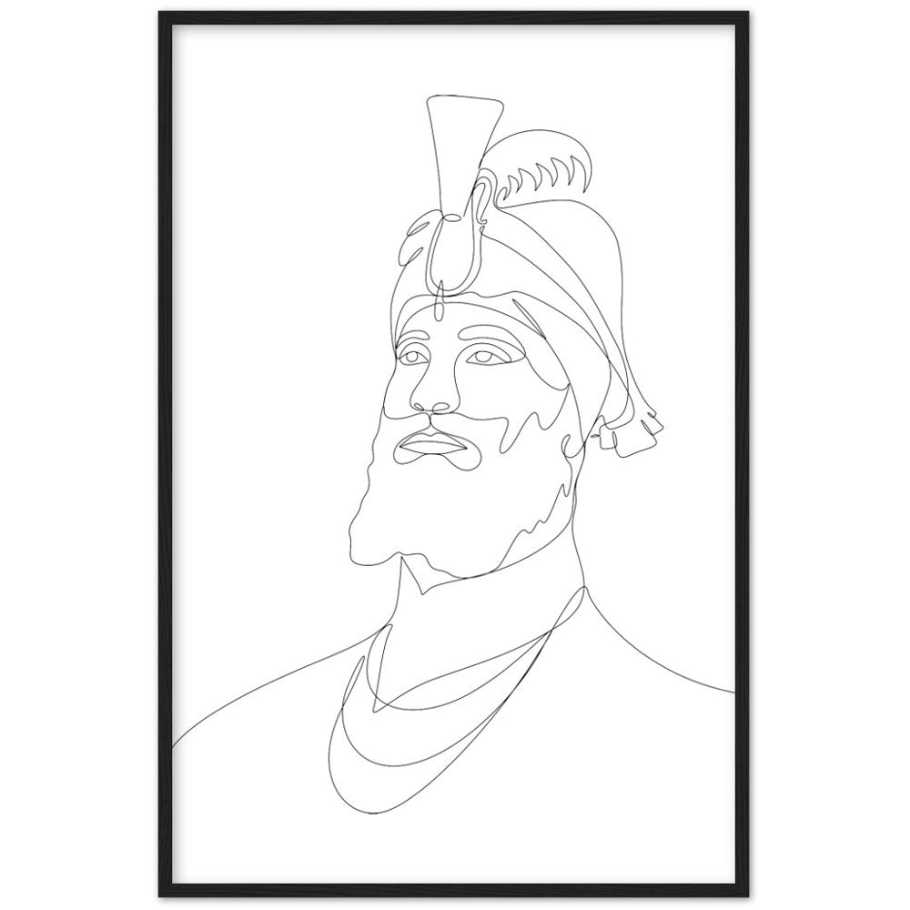 Guru Gobind Singh Ji Line Art