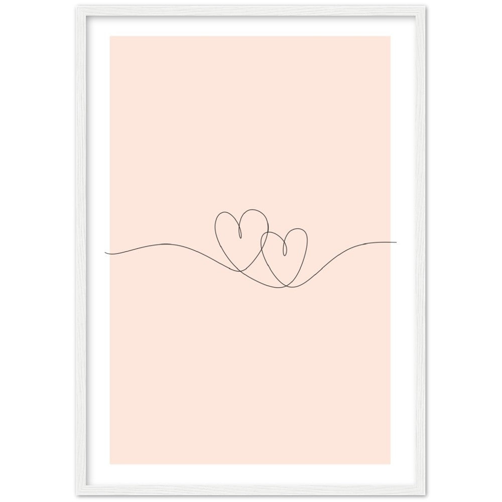Love Hearts Line Art - With Pyar