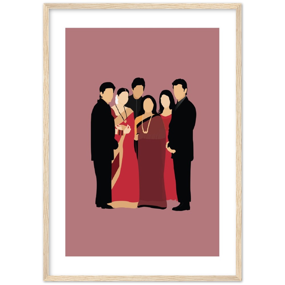 Kabhi Khushi Kabhie Gham Family Bollywood Wall Art