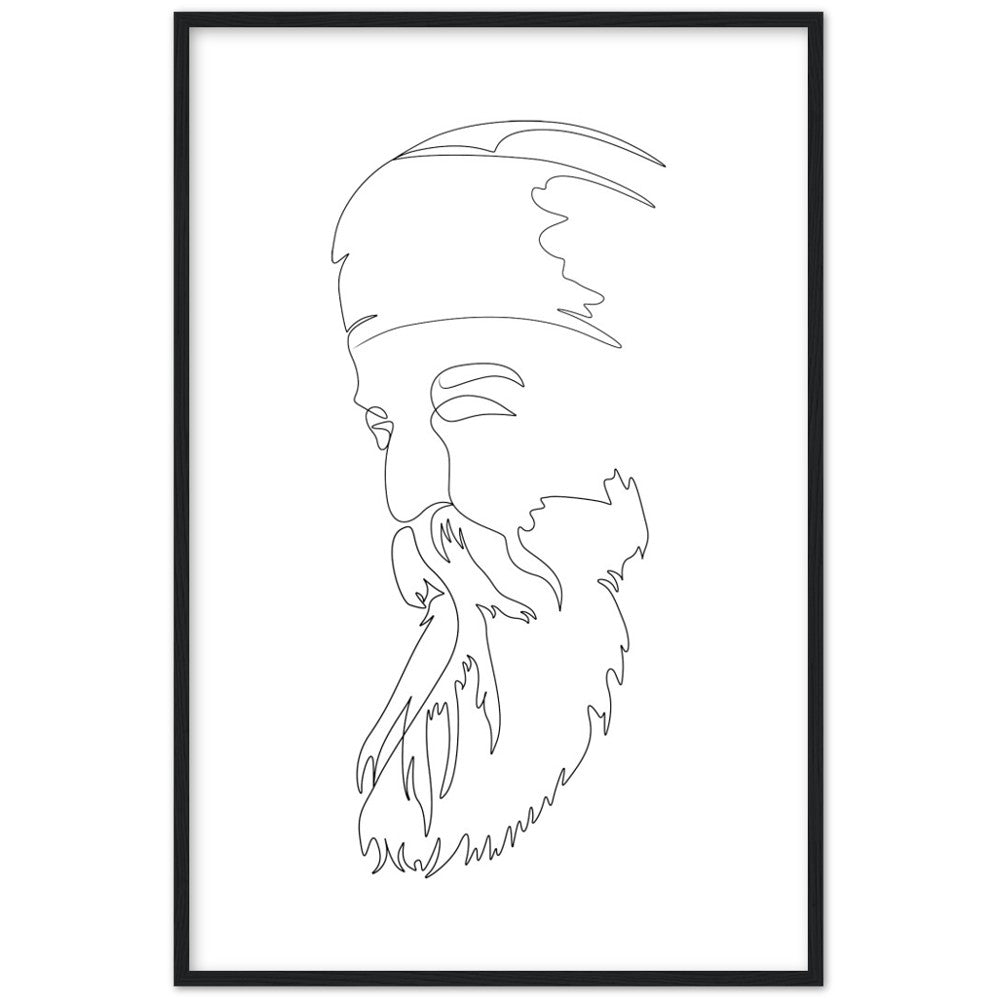 Guru Nanak Dev Ji Line Art
